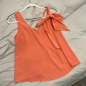 Trina Turk bright orange blouse